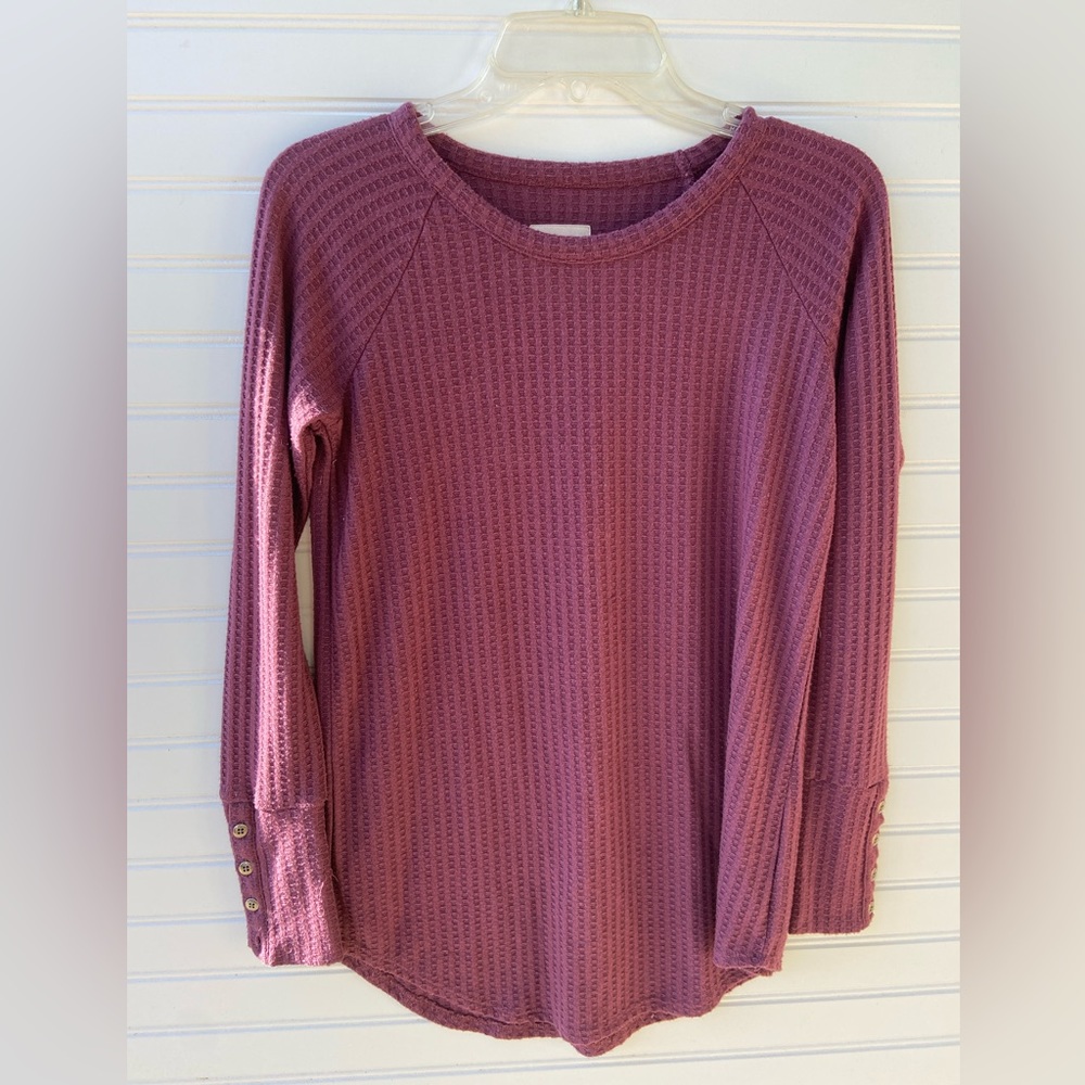 Chaser Maroon Thermal Long Sleeve Top